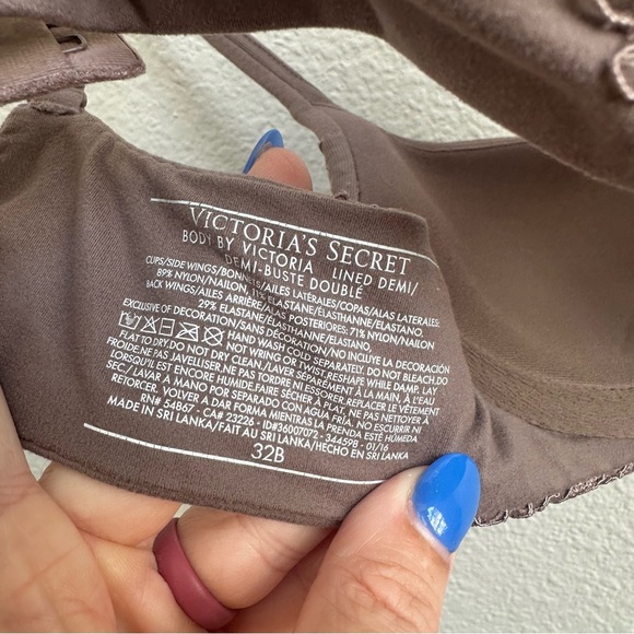 Victoria’s Secret Lined Demi Brown Bra Women’s Size 32B - Picture 7 of 7